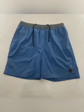 CHUBBIES Men's XL Deep Dive Swim Gym Shorts Blue Elastic Waist 7"
